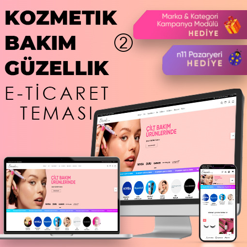 Kozmetik & Bakım E-Ticaret Konsept Yazılım 2