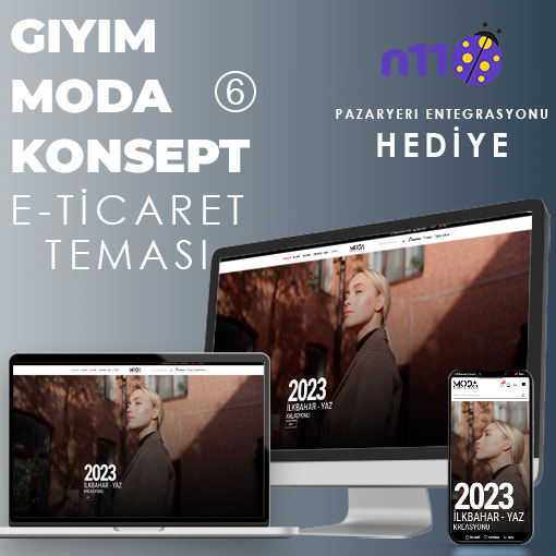 Giyim & Moda E-Ticaret Konsept Yazılım 6