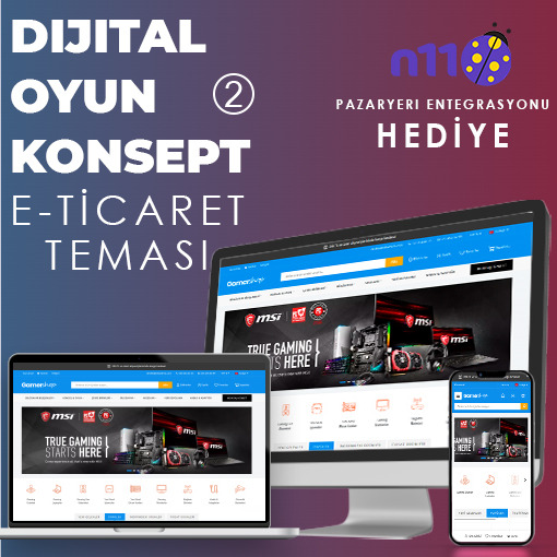 Dijital & Oyun E-Ticaret Konsept Yazılım 2