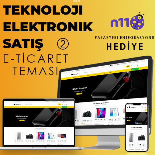 Teknoloji & Elektronik Satış E-Ticaret Konsept Yazılım 2