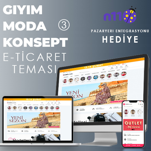 Giyim & Moda E-Ticaret Konsept Yazılım 3