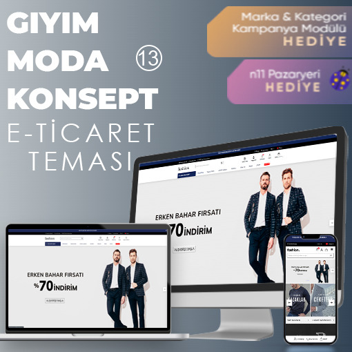 Giyim & Moda E-Ticaret Konsept Yazılım 13