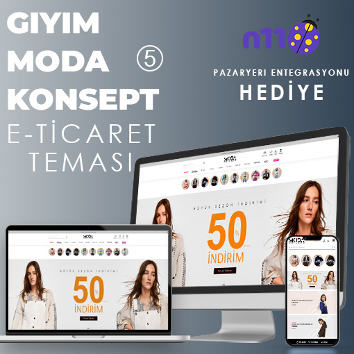 Giyim & Moda E-Ticaret Konsept Yazılım 5