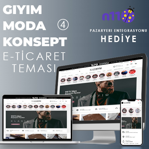 Giyim & Moda E-Ticaret Konsept Yazılım 4