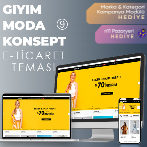 Giyim & Moda E-Ticaret Konsept Yazılım 9