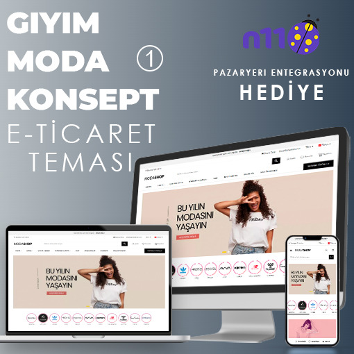 Giyim & Moda E-Ticaret Konsept Yazılım 1