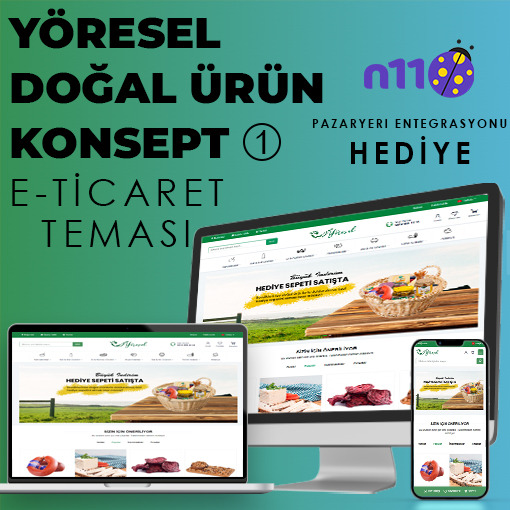 Yöresel & Doğal Ürün E-Ticaret Konsept Yazılım 1