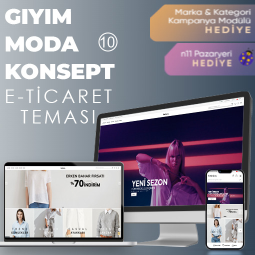 Giyim & Moda E-Ticaret Konsept Yazılım 10